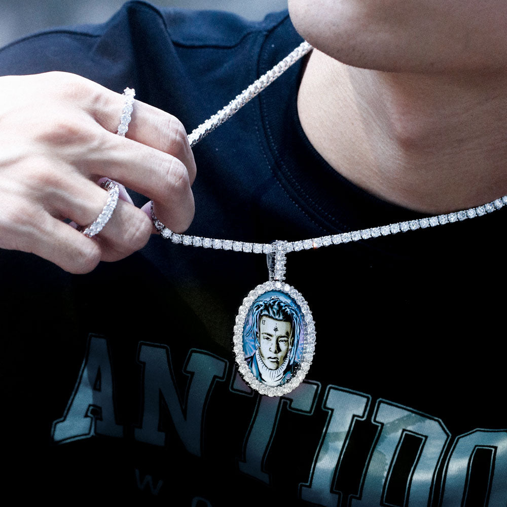 Picture Custom Pendant - Oval Personalized Necklace