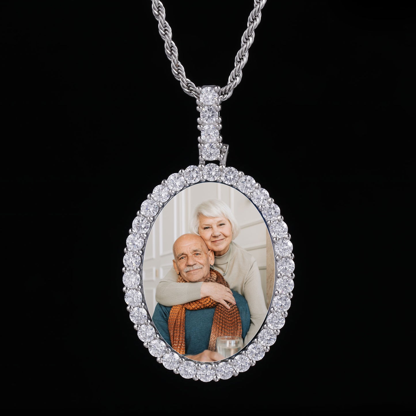 Picture Custom Pendant - Oval Personalized Necklace