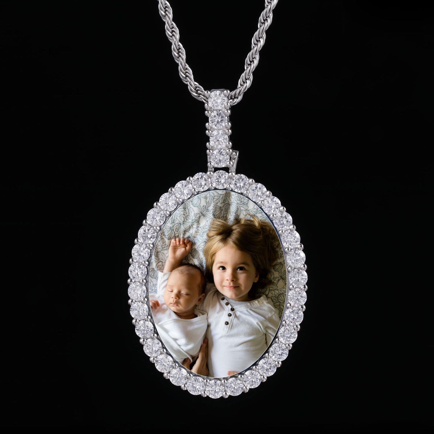 Picture Custom Pendant - Oval Personalized Necklace