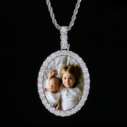 Picture Custom Pendant - Oval Personalized Necklace