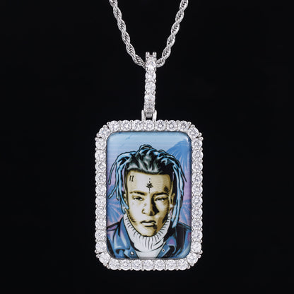 Picture Custom Pendant - Square Shield