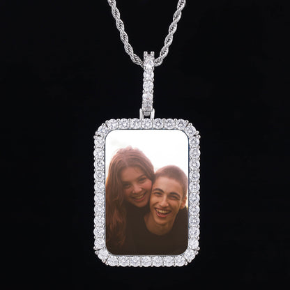 Picture Custom Pendant - Square Shield
